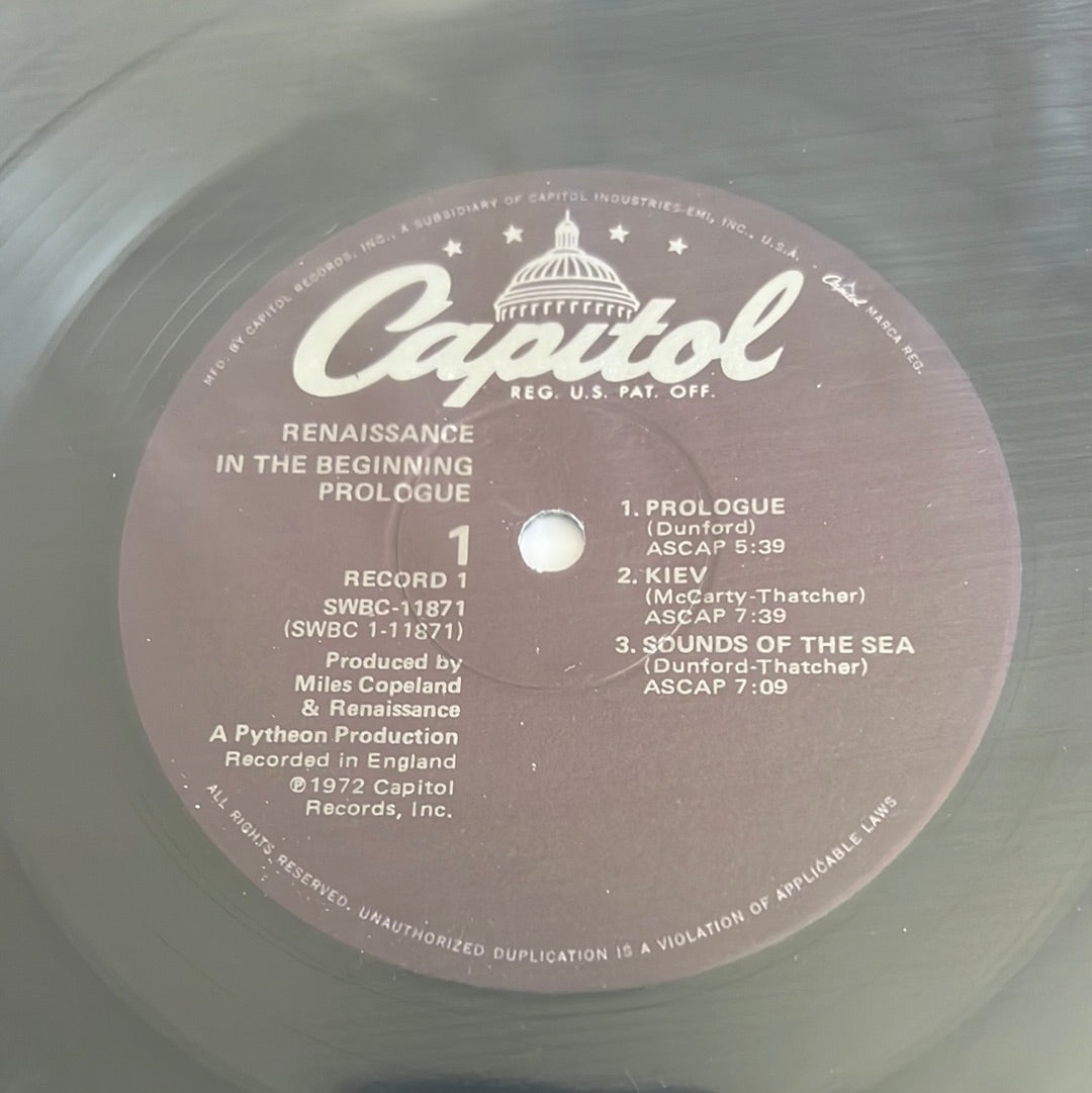 RENAISSANCE “in the beginning”