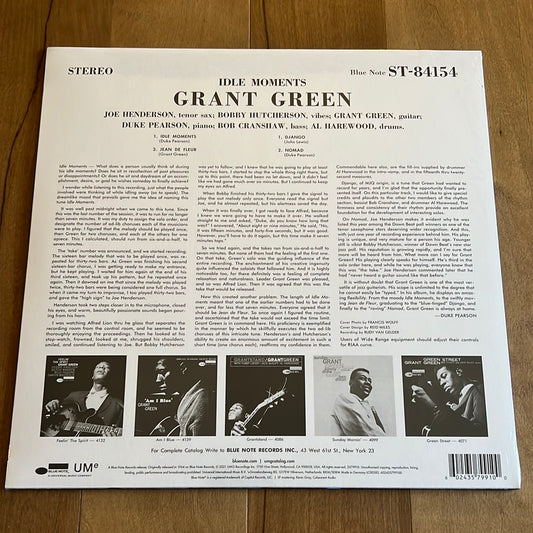 GRANT GREEN “idle moments”