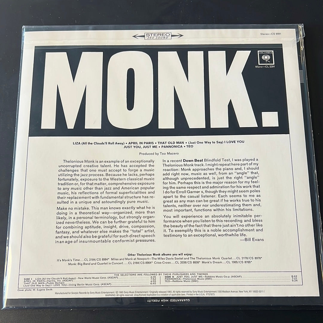 THELONIOUS MONK - Monk