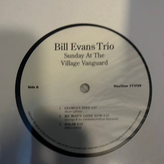 BILL EVANS TRIO - Sunday at the village vanguard