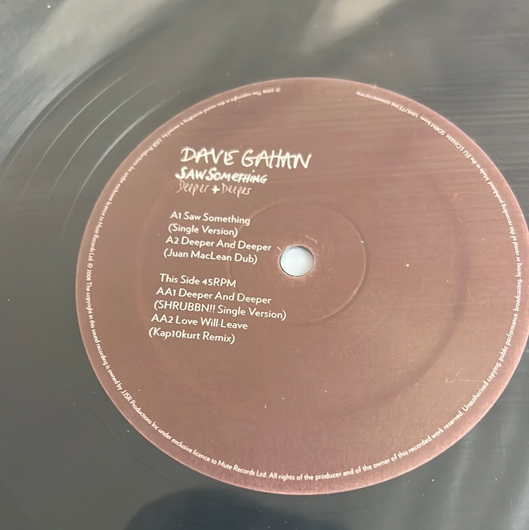 DAVE GAHAN “saw something”