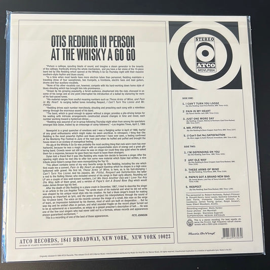 OTIS REDDING - at the whisky a go go