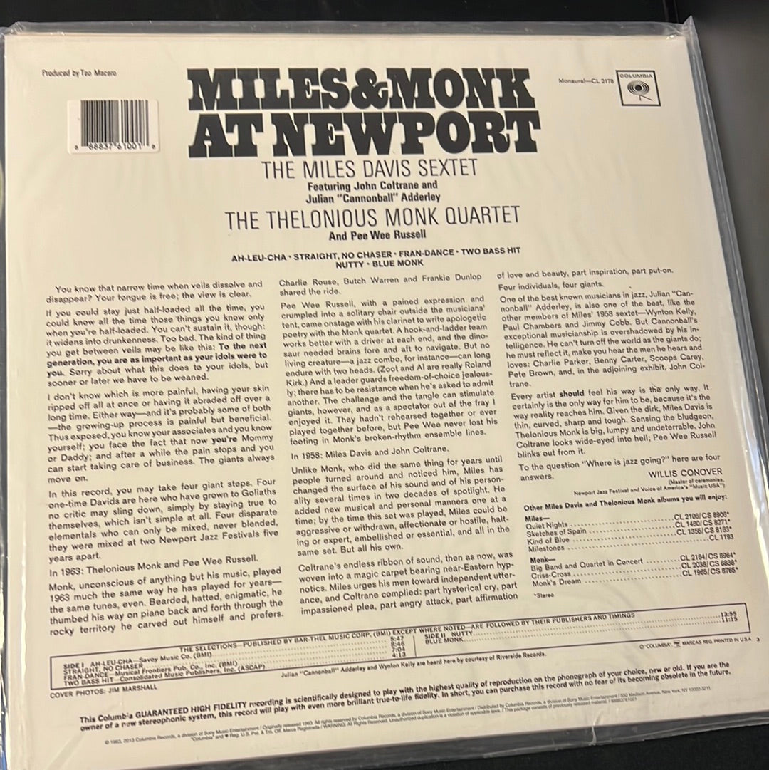 MILES & MONK - at Newport
