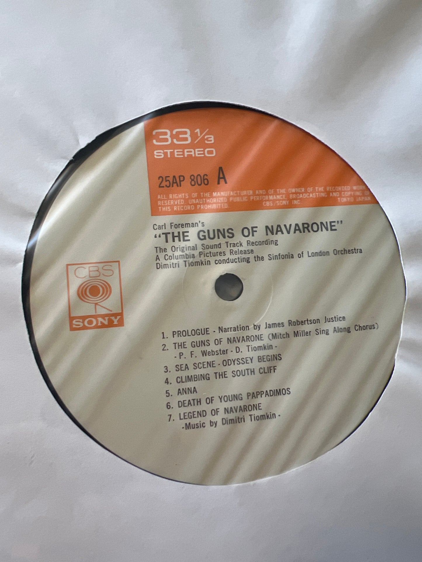 THE GUNS OF NAVARONE - soundtrack