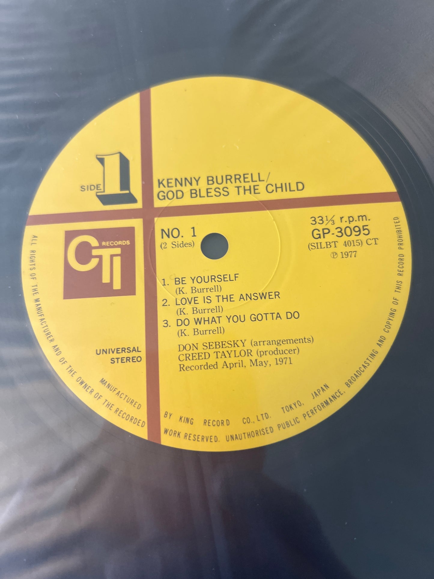 KENNY BURRELL - god bless the child