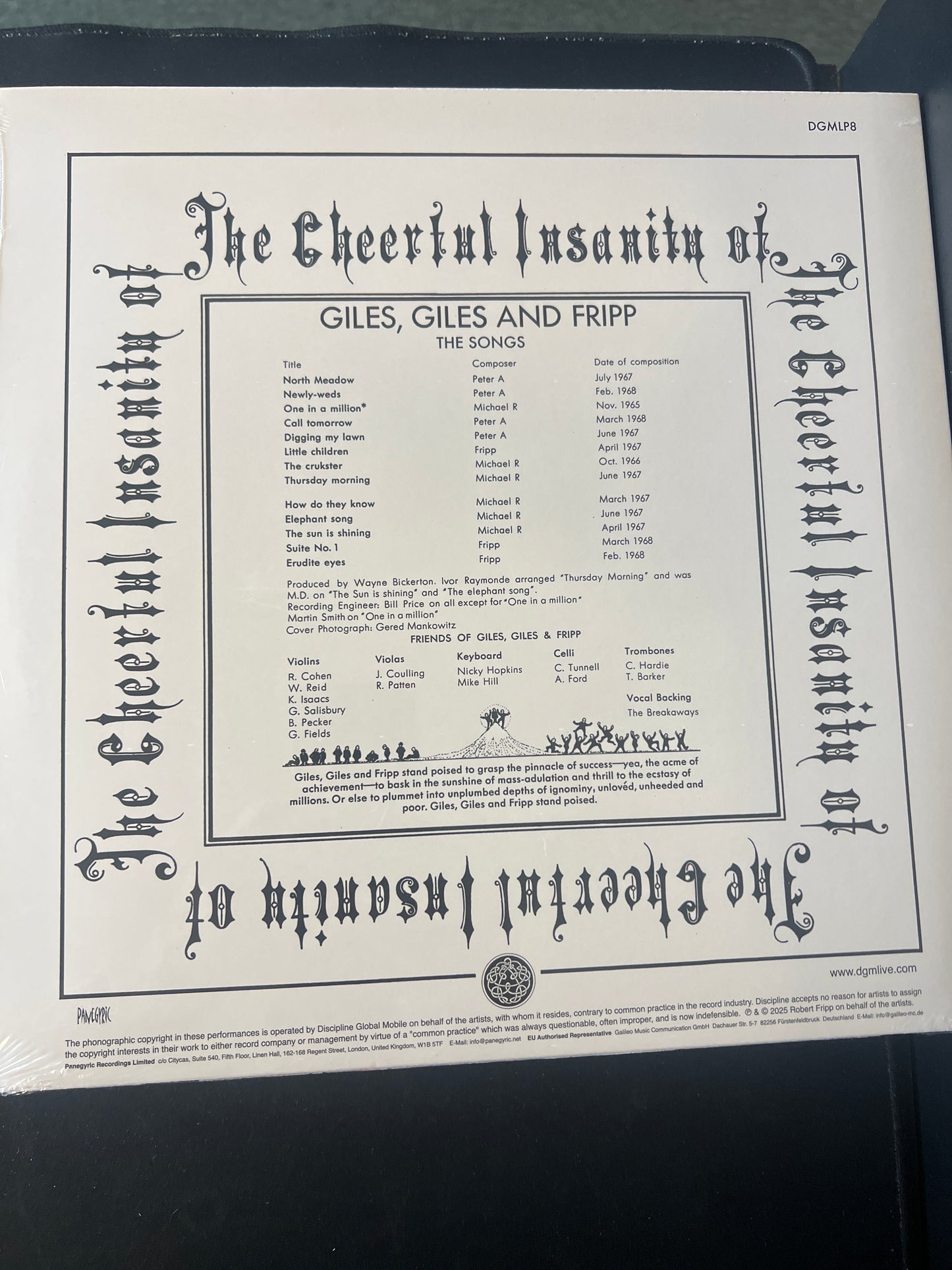 GILES GILES & FRIPP - the cheerful insanity of Giles Giles Fripp