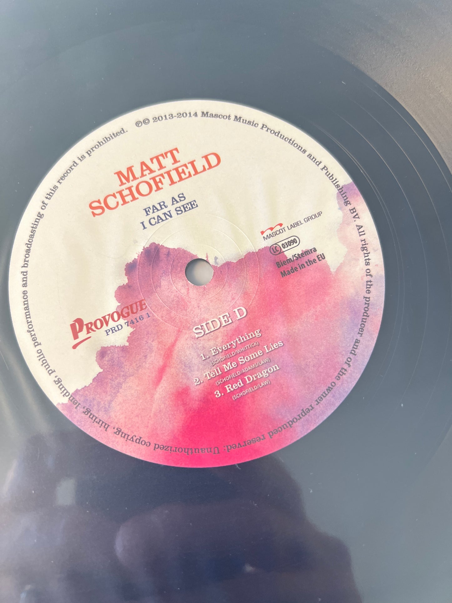 MATT SCHOFIELD - far as I can see