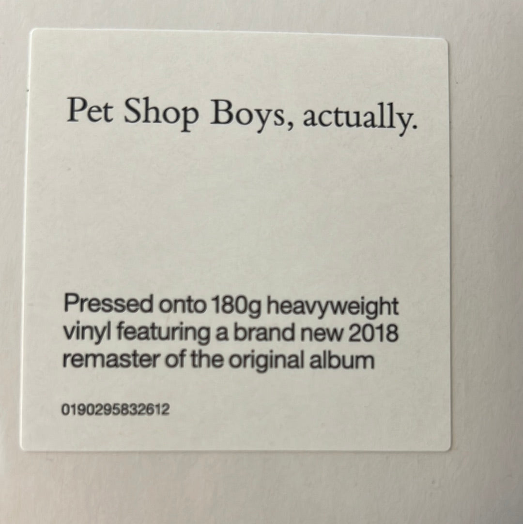 PET SHOP BOYS - actually