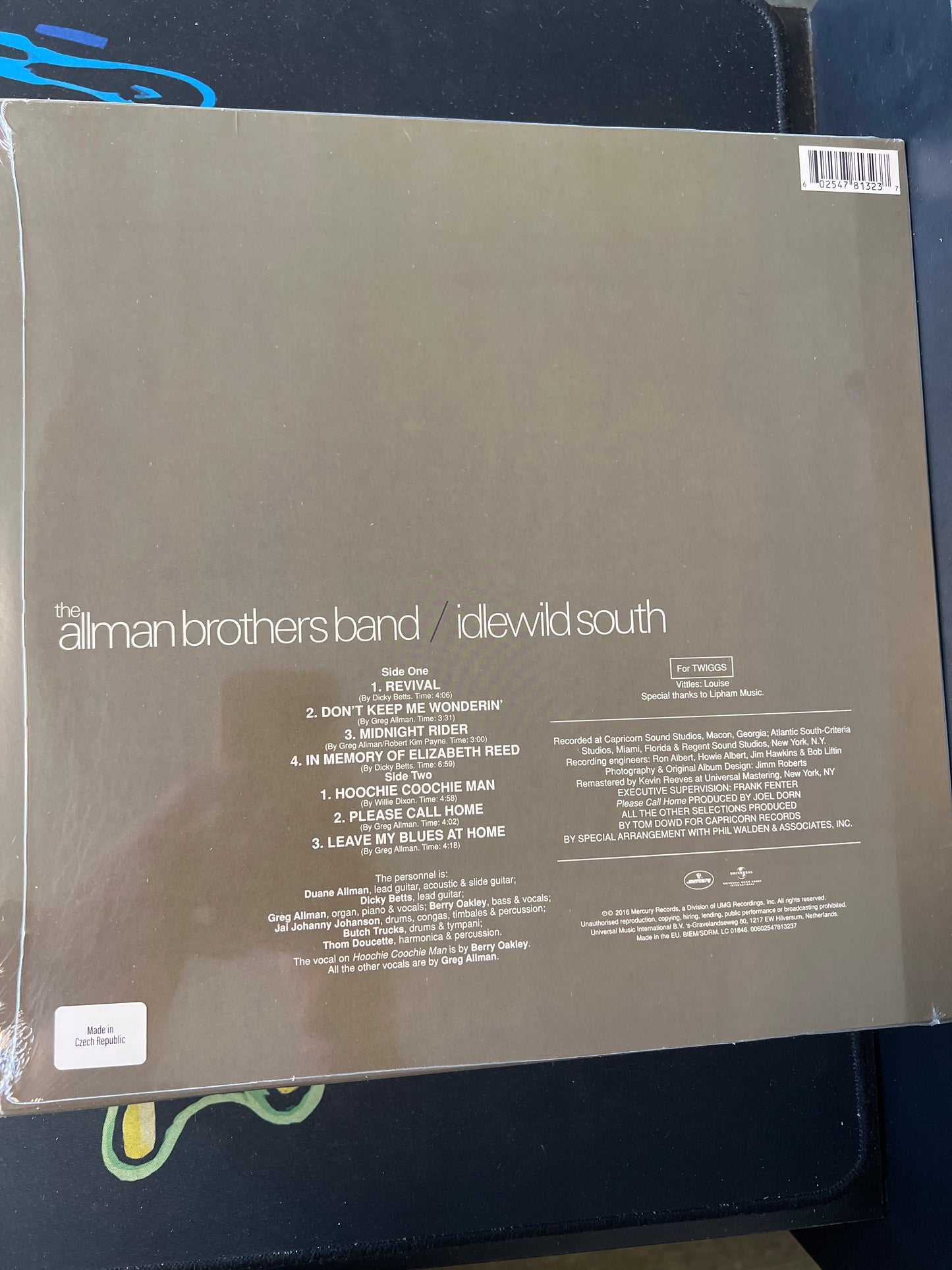 ALLMAN BROTHERS BAND - Idlewild south
