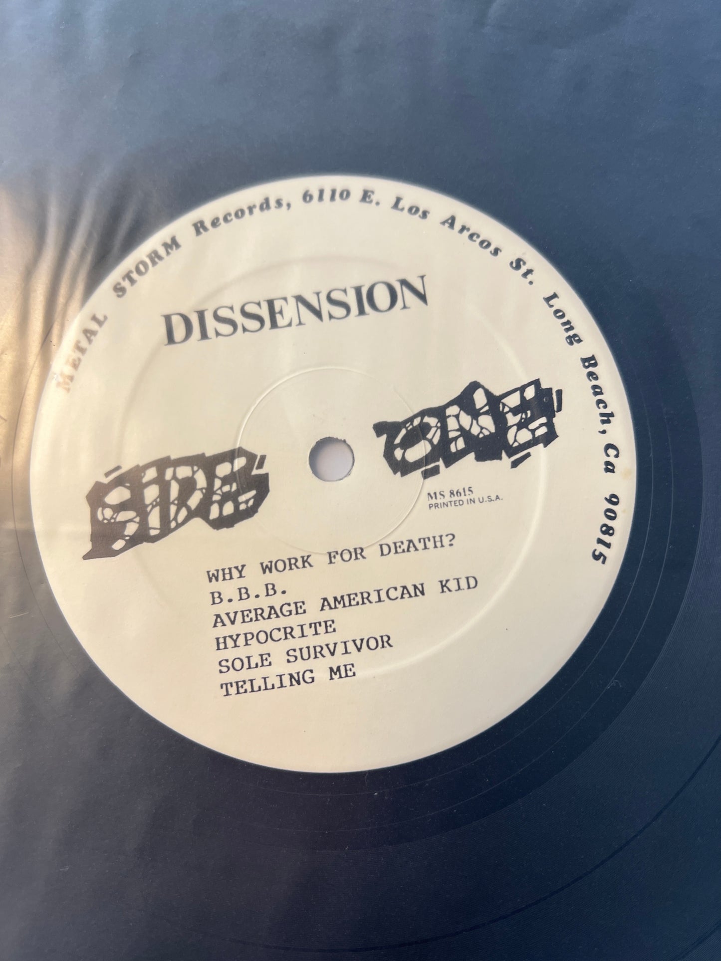 DISSENSION - why work for death?