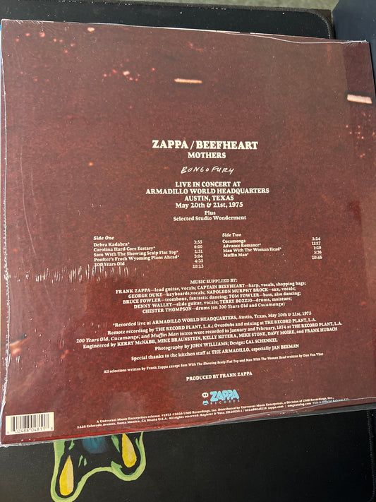 FRANK ZAPPA / CAPTAIN BEEFHEART - bongo fury