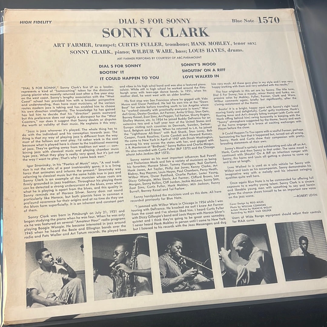 SONNY CLARK - dial “S” for Sonny
