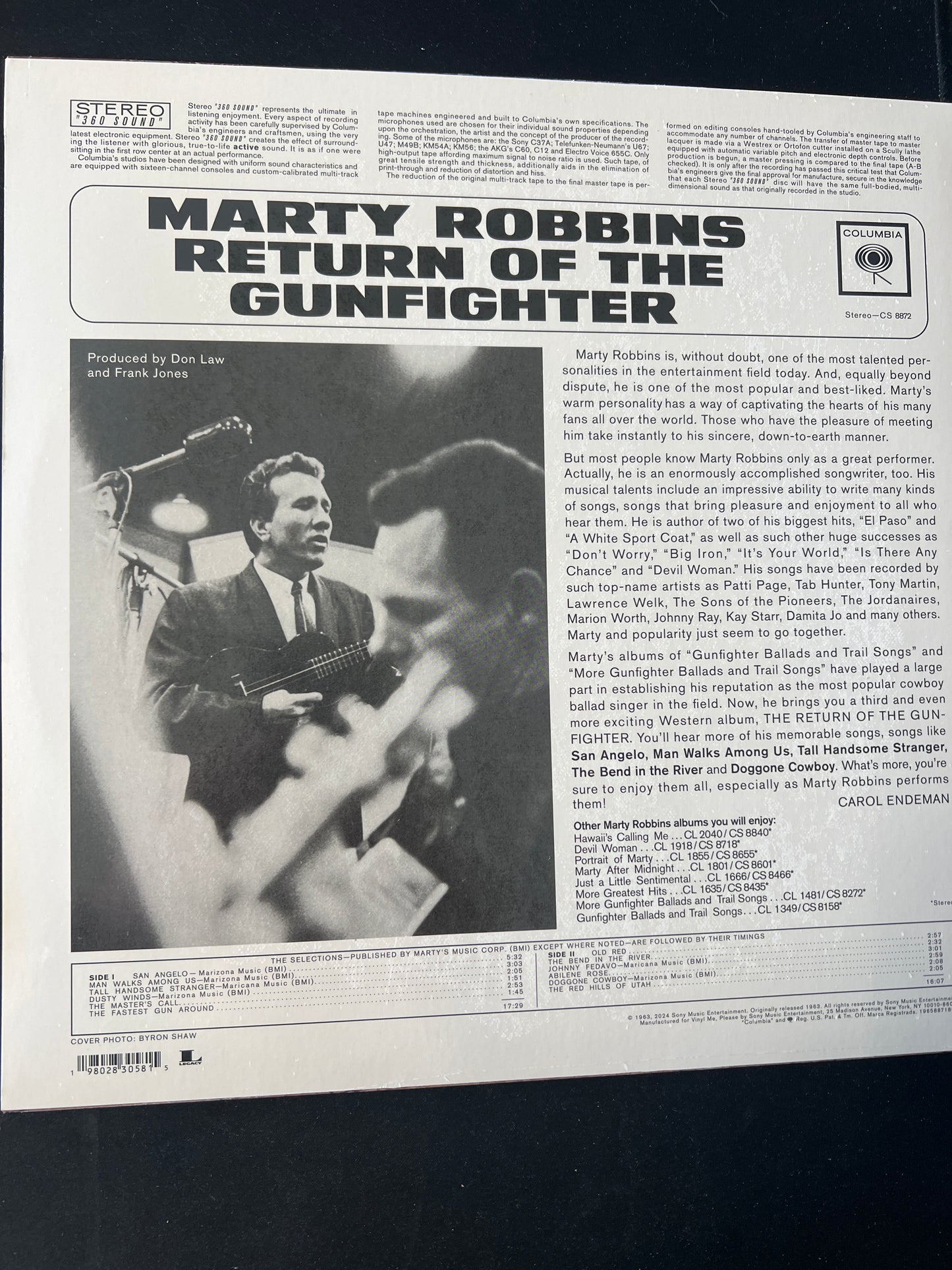 MARTY ROBBINS - return of the gunfighter