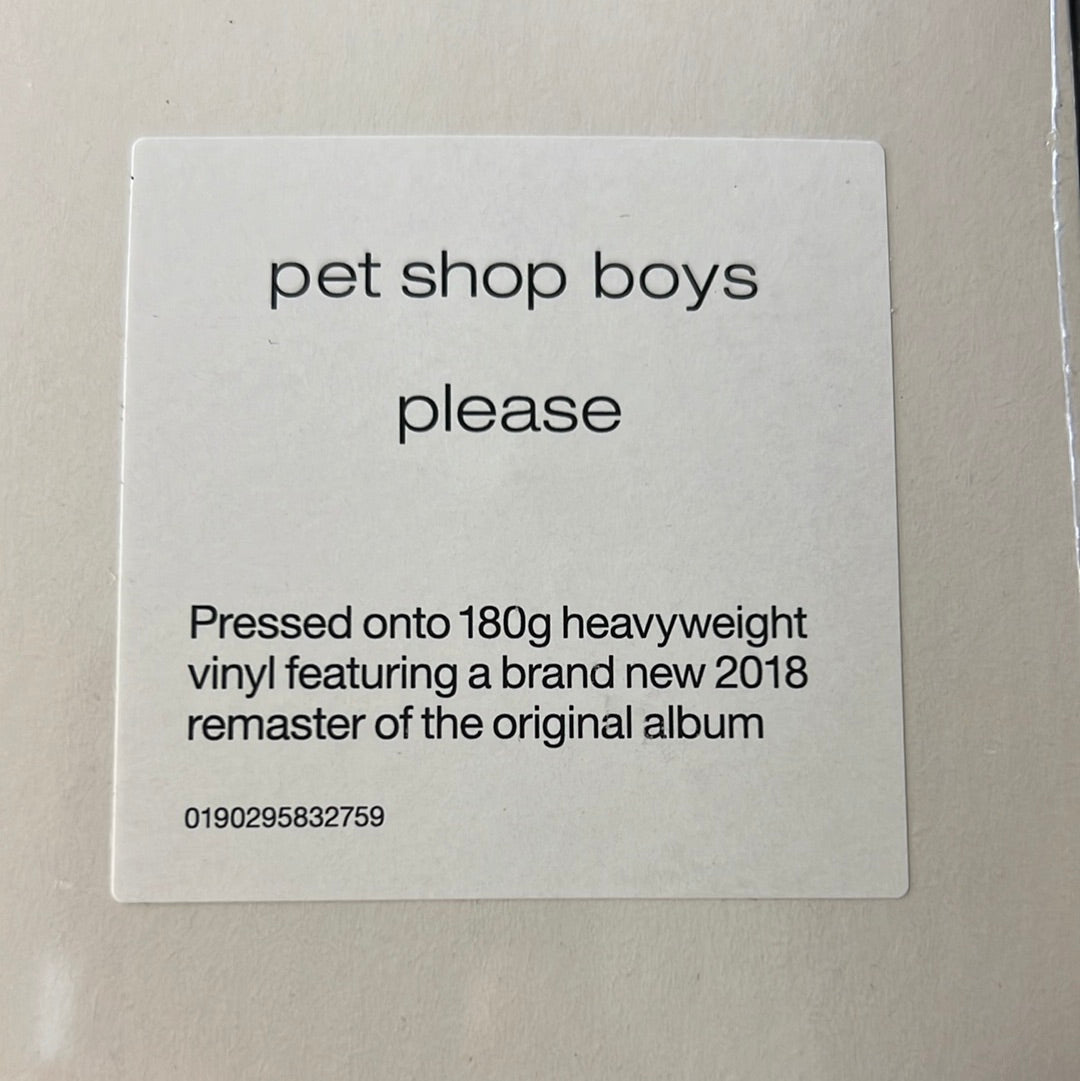 PET SHOP BOYS - please