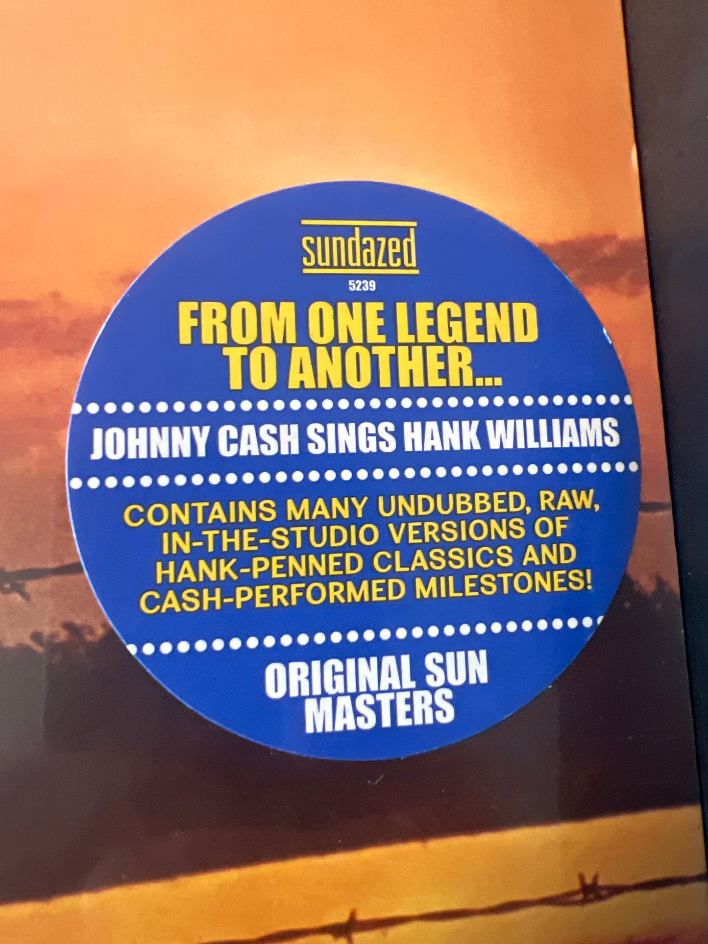 JOHNNY CASH - sings Hank Williams
