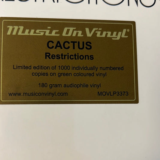 CACTUS - restrictions