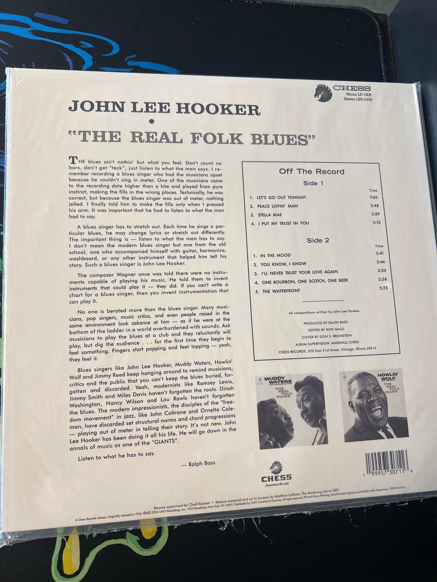 JOHN LEE HOOKER - the real folk blues