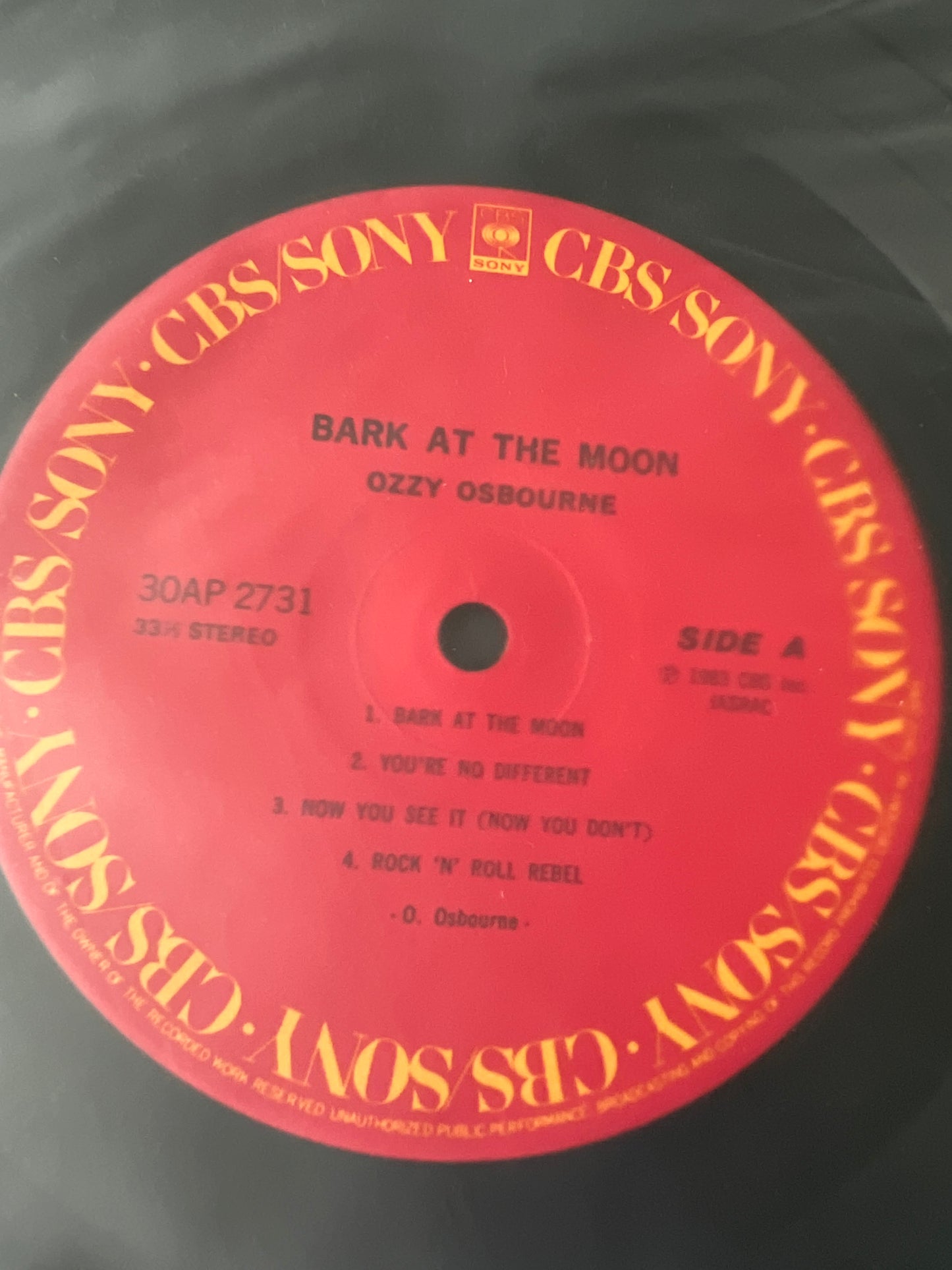 OZZY OSBOURNE - bark at the moon