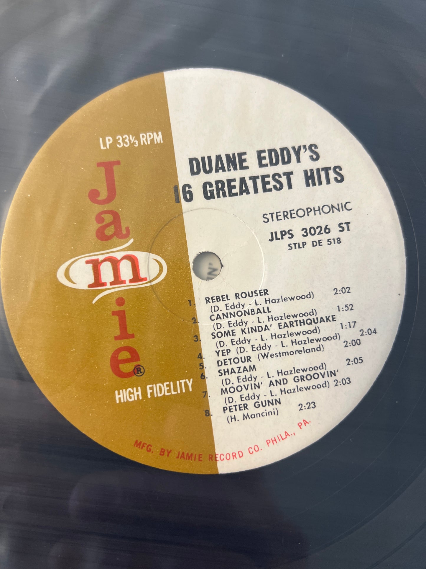 DUANE EDDY - Duane Eddy’s 16 greatest hits