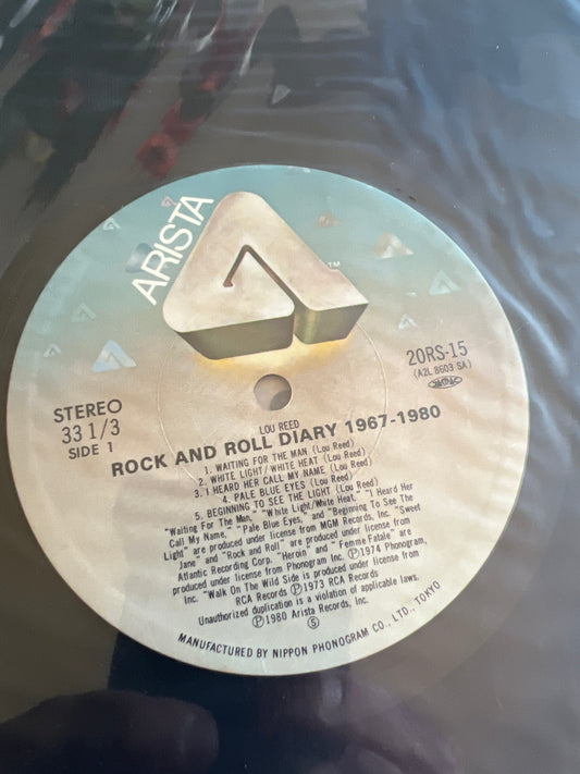 LOU REED - rock and roll diary 1967-1980
