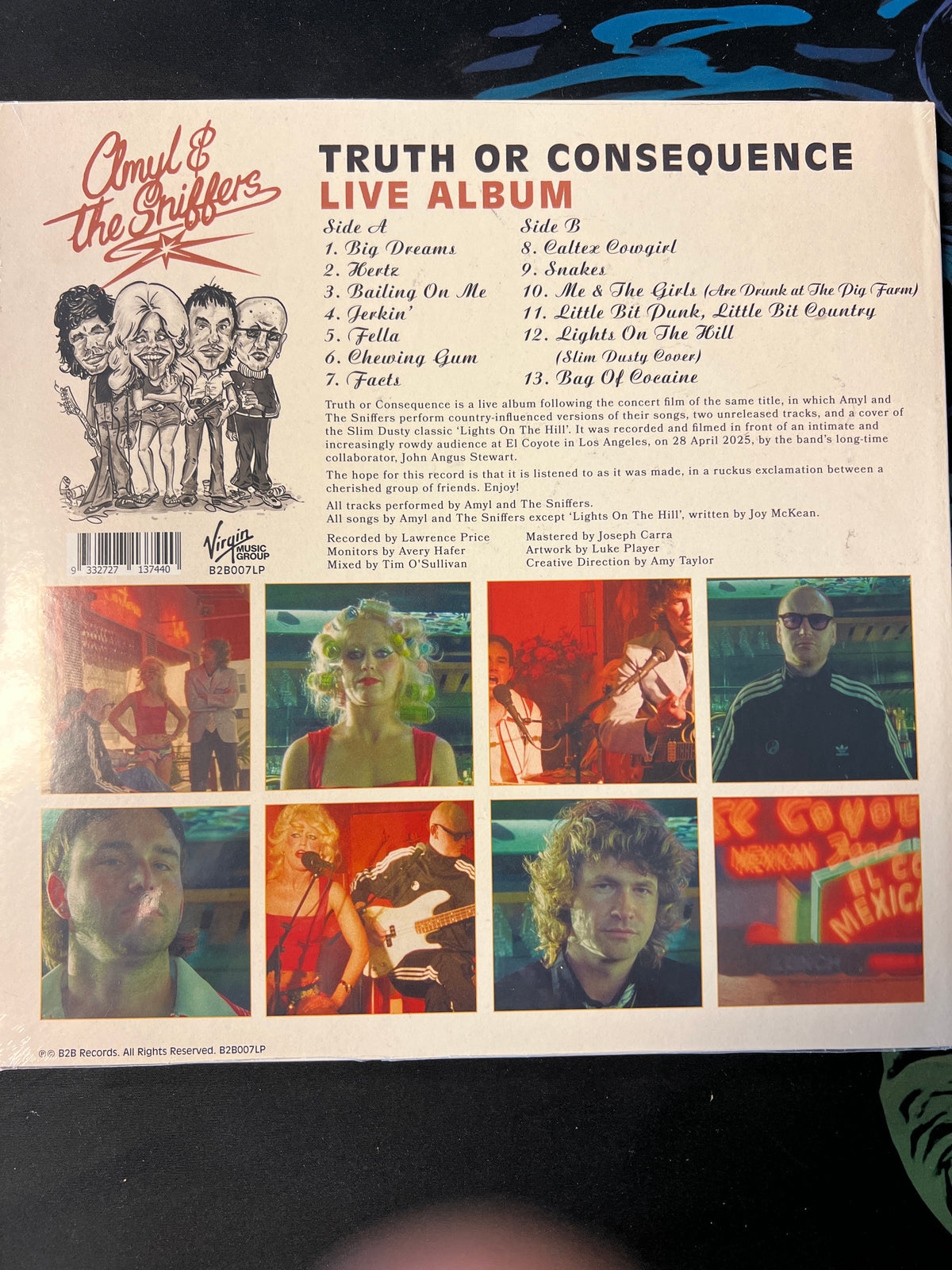 AMYL & THE SNIFFERS - truth of consequence live album