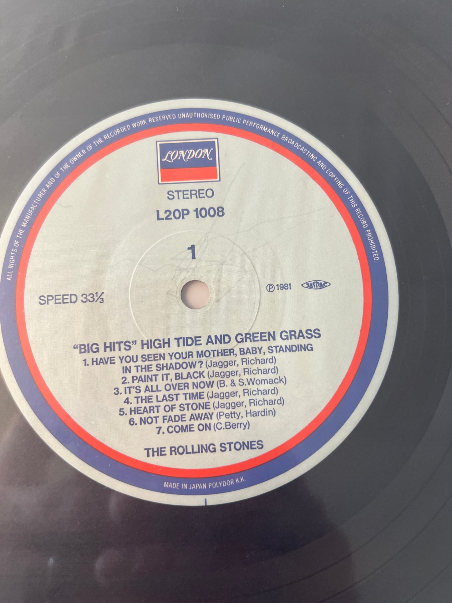 THE ROLLING STONES - big hits (high tide and green grass)