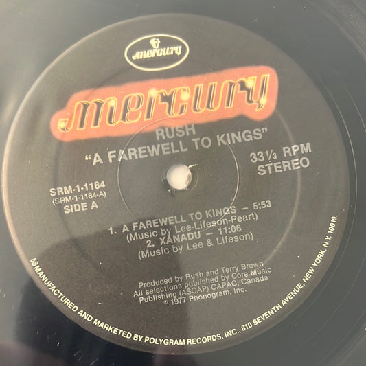 RUSH - a farewell to kings