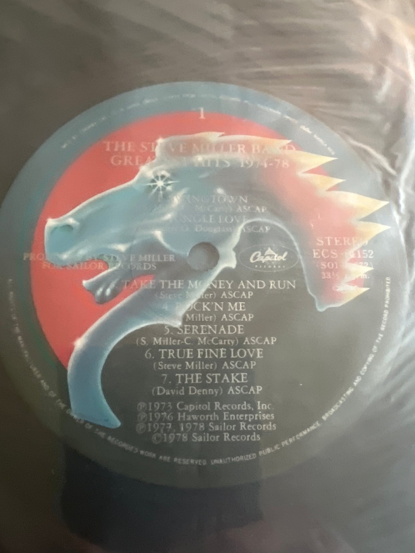 STEVE MILLER BAND - greatest hits 1974-78