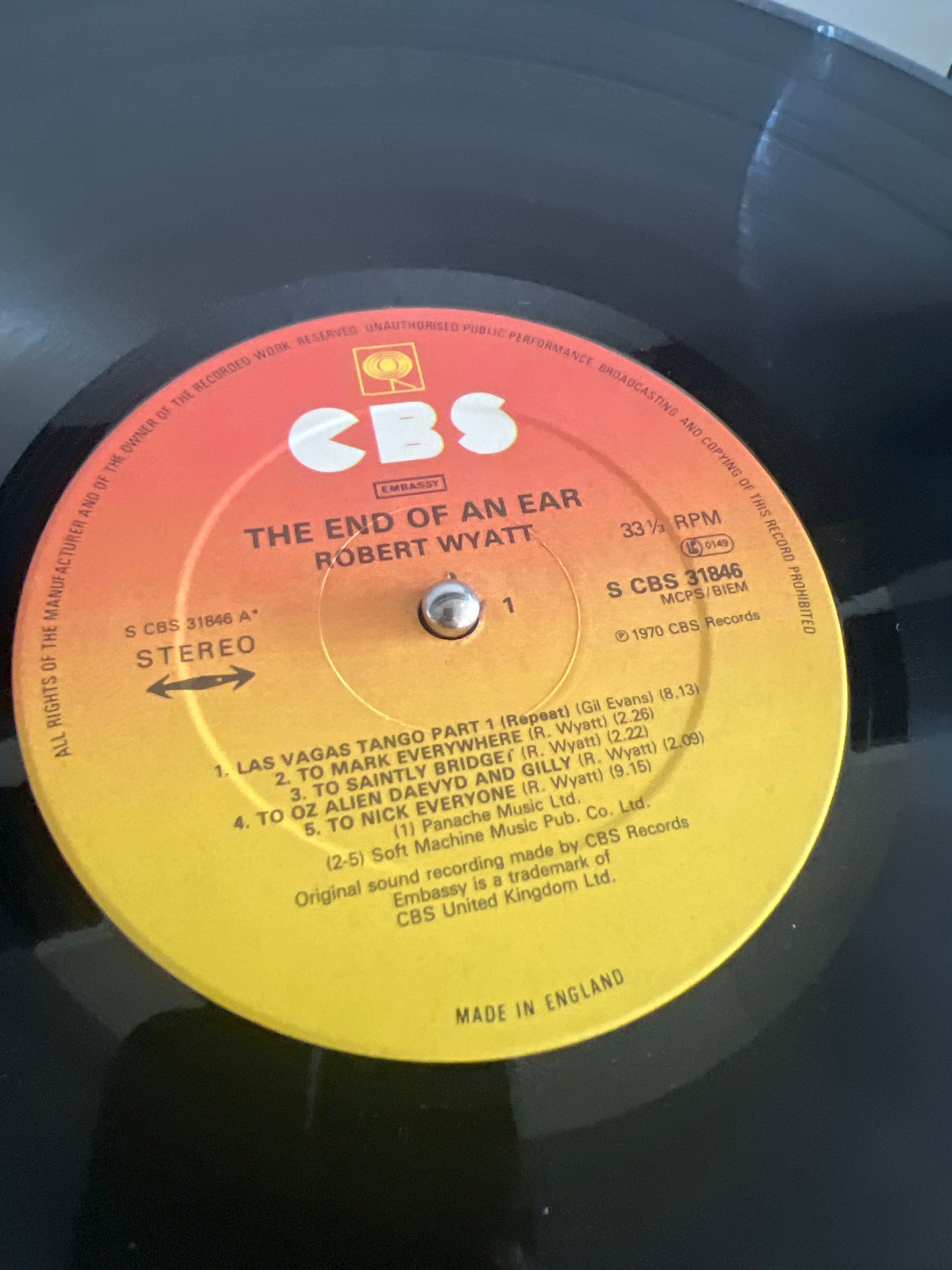 ROBERT WYATT - the end of an ear