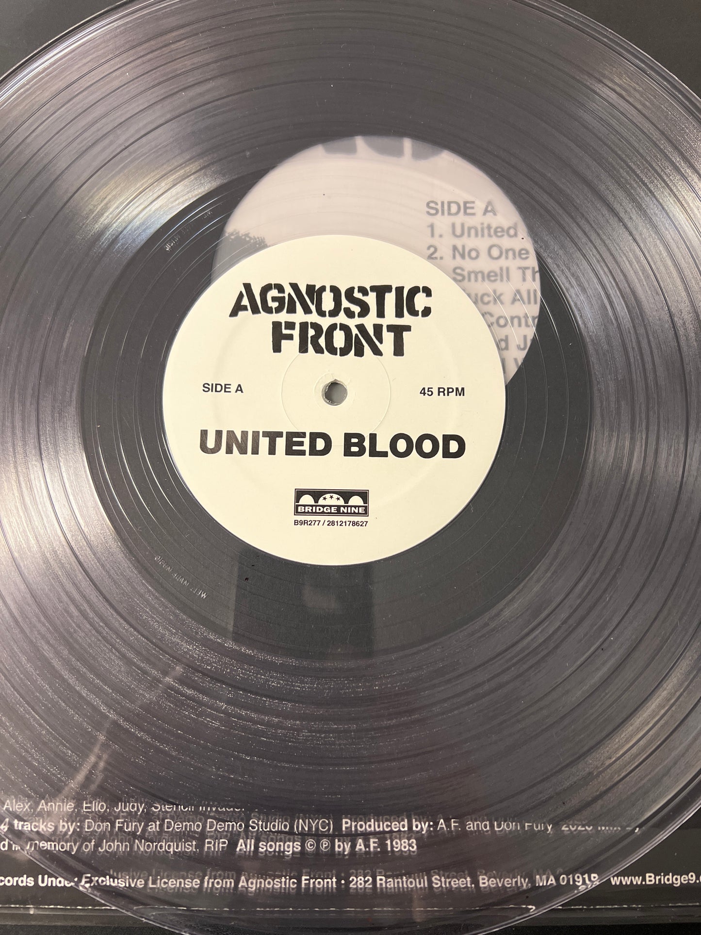 AGNOSTIC FRONT - United blood