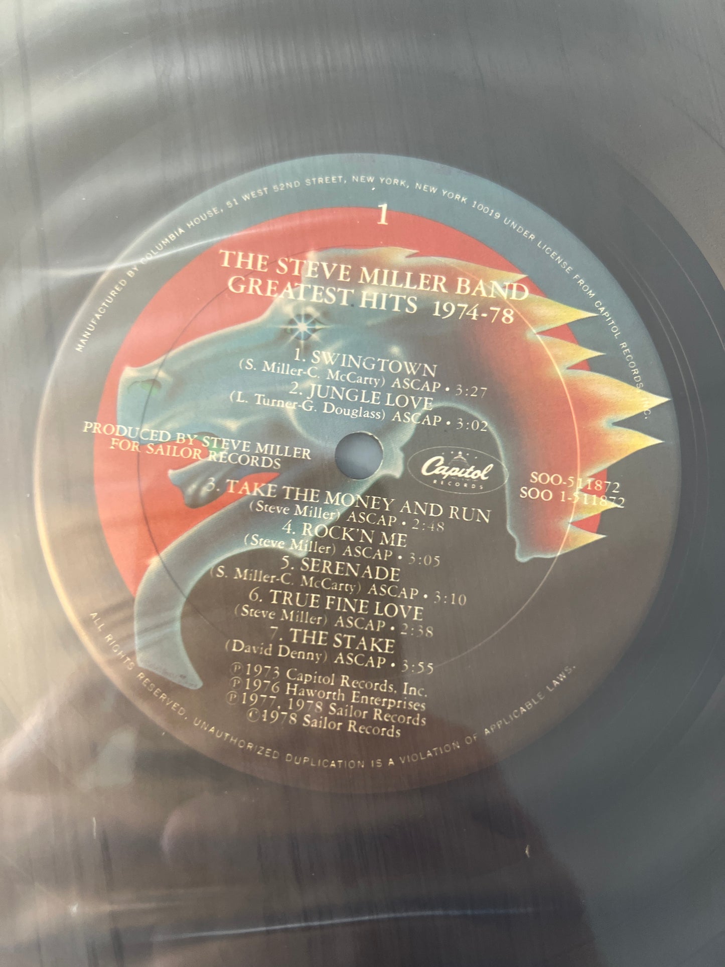 STEVE MILLER BAND - greatest hits 1974-78