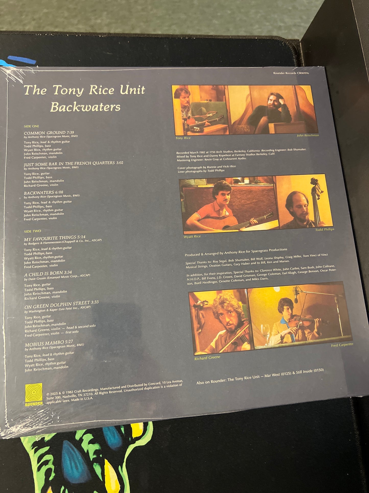 THE TONY RICE UNIT - backwaters