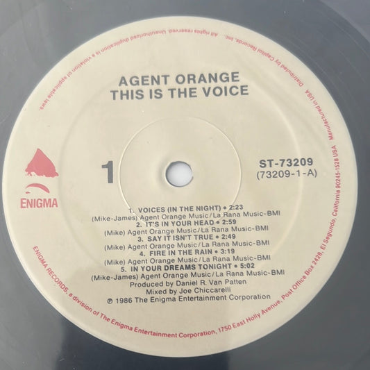 AGENT ORANGE - this is the voice