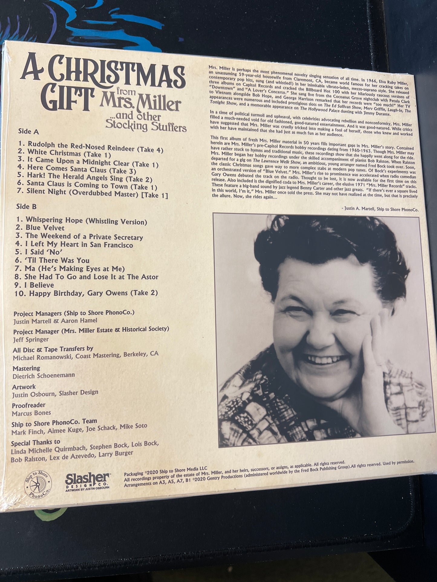 MRS. MILLER - a Christmas gift from Mrs. Miller