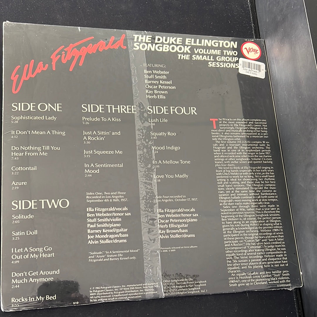 ELLA FITZGERALD - the Duke Ellington Songbook volume two