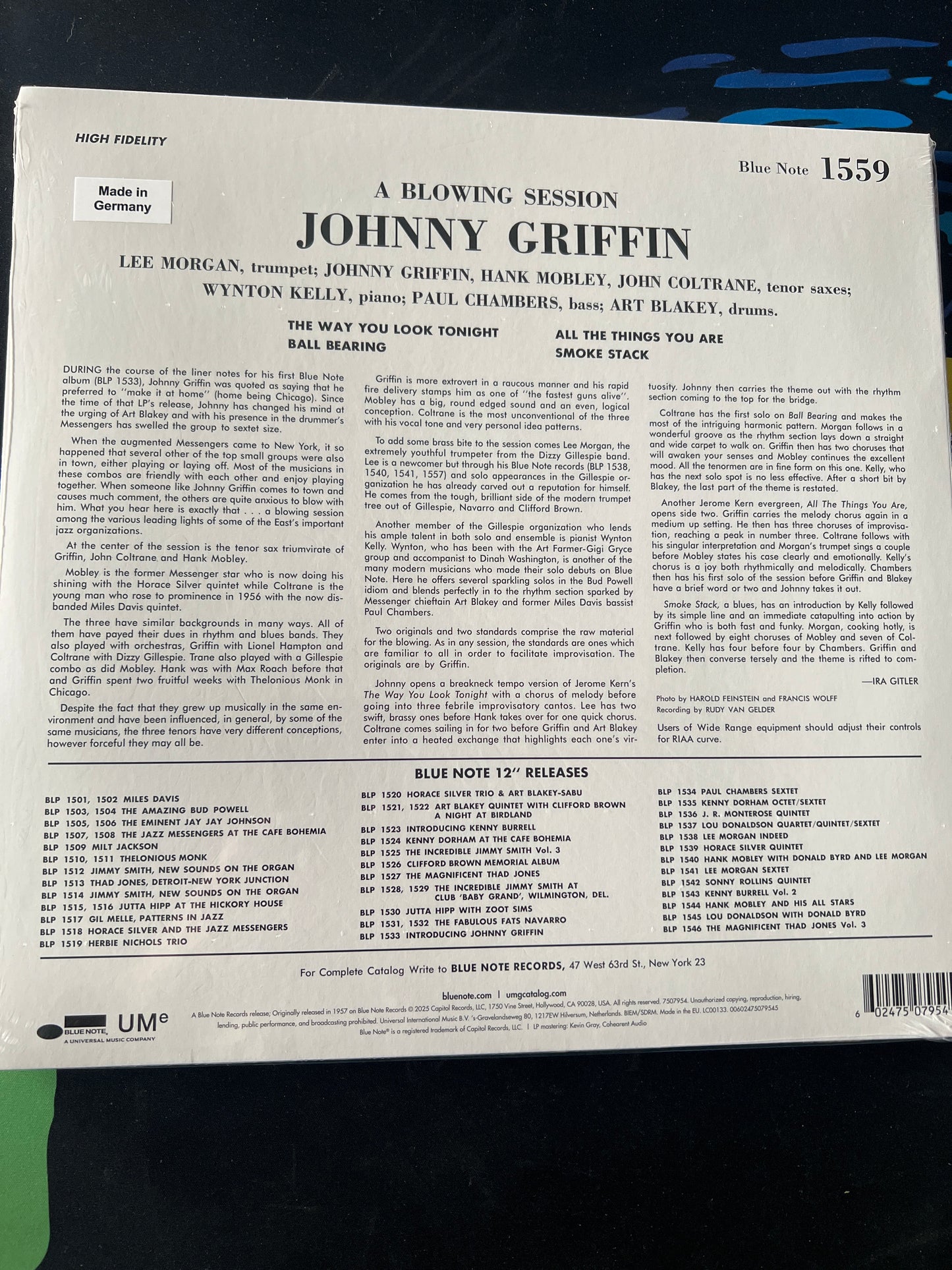 JOHNNY GRIFFEN - a blowing session