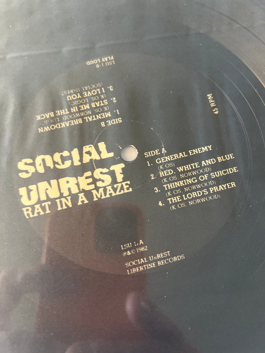 SOCIAL UNREST - rat in a maze