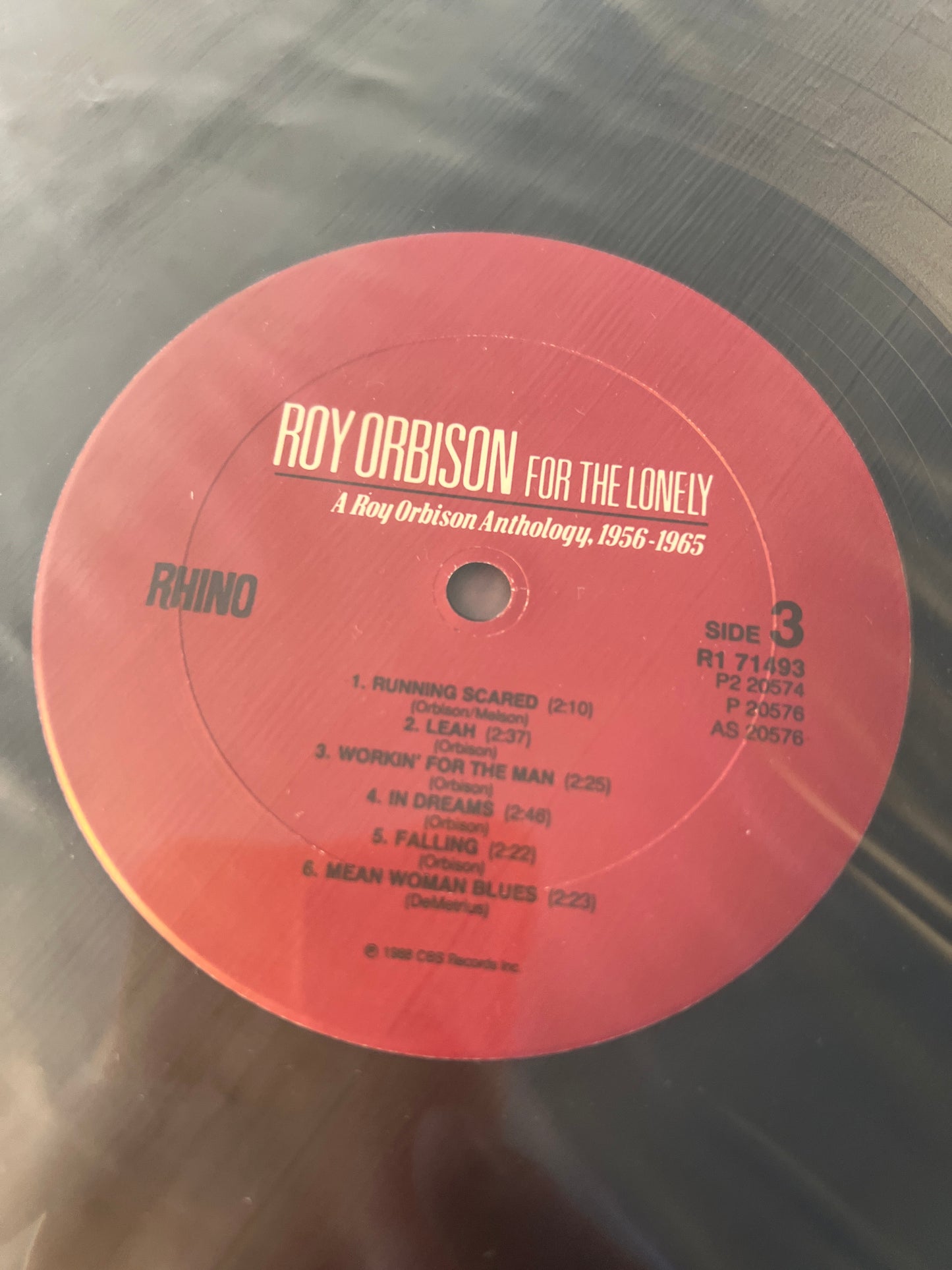 ROY ORBISON - for the lonely: a Roy Orbison anthology, 1956-65