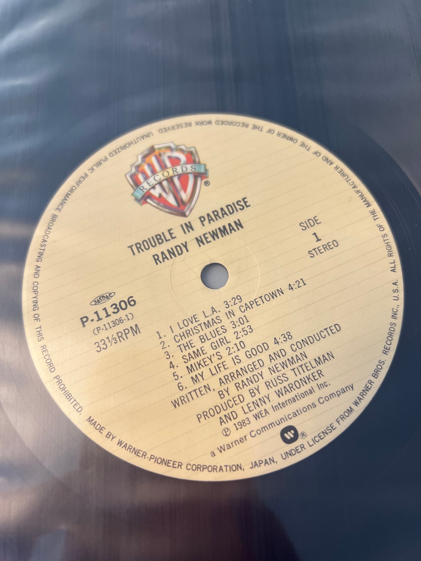 RANDY NEWMAN - trouble in paradise