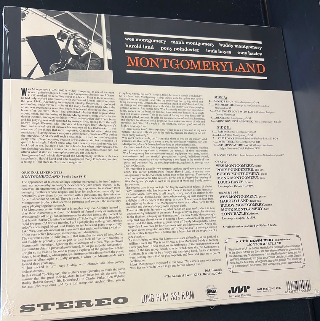 WES MONTGOMERY - Montgomeryland