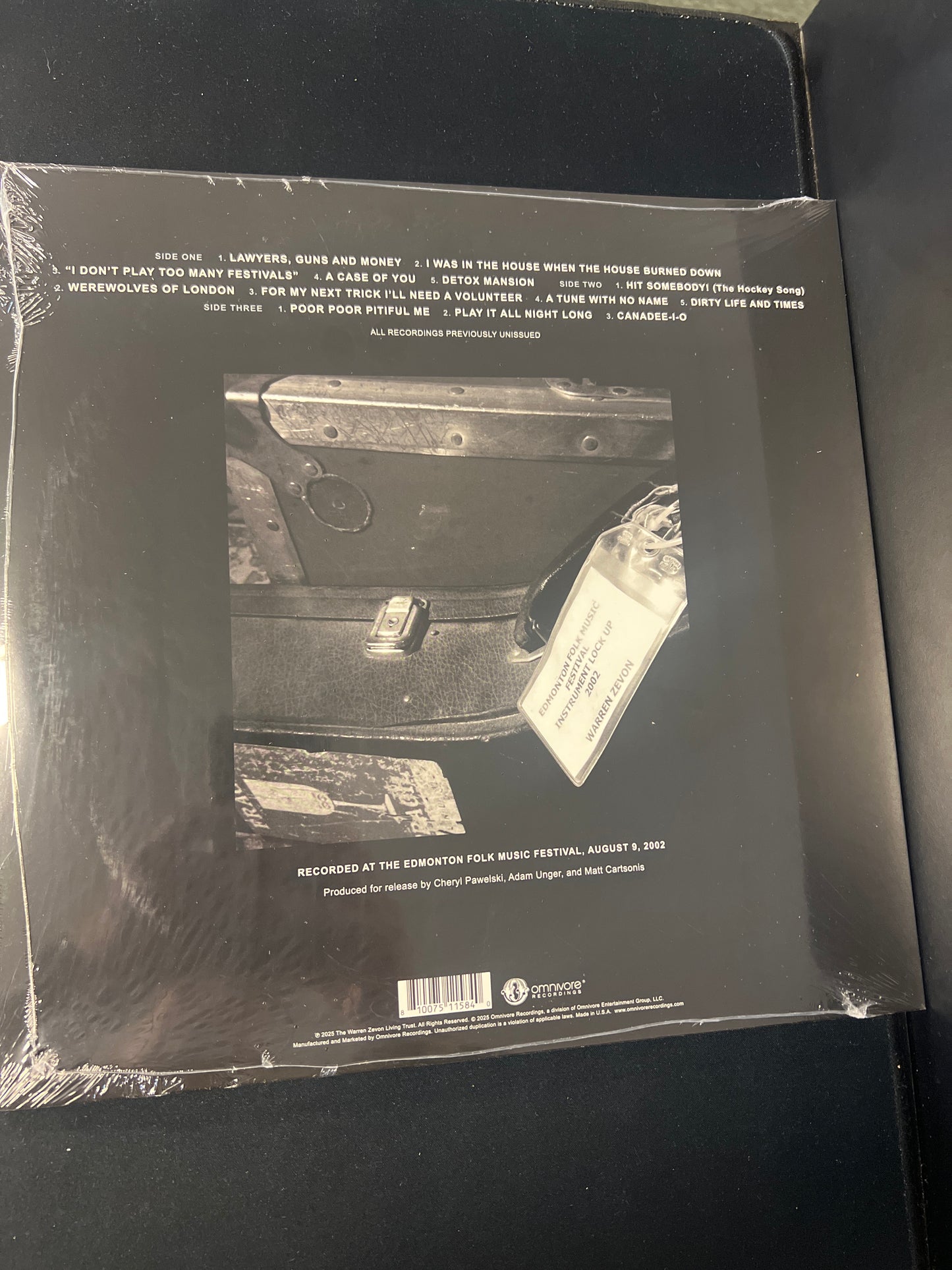 WARREN ZEVON - epilogue: live at the Edmonton Folk Music Festival