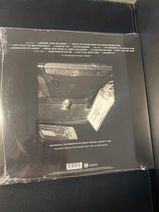 WARREN ZEVON - epilogue: live at the Edmonton Folk Music Festival