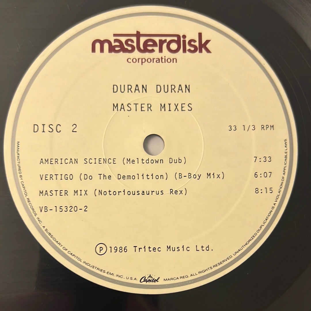 DURAN DURAN - master mixes