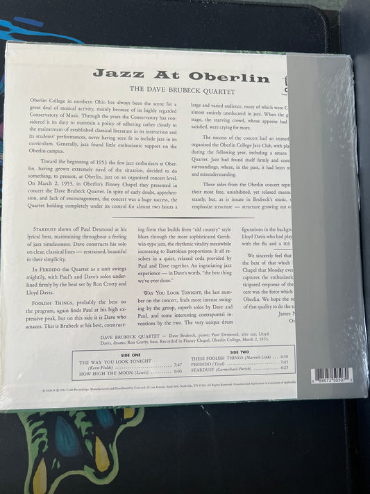 DAVE BRUBECK QUARTET - Jazz at Oberlin