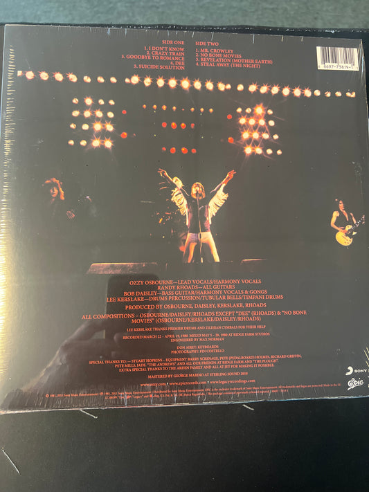 OZZY OSBOURNE “blizzard of Ozz”