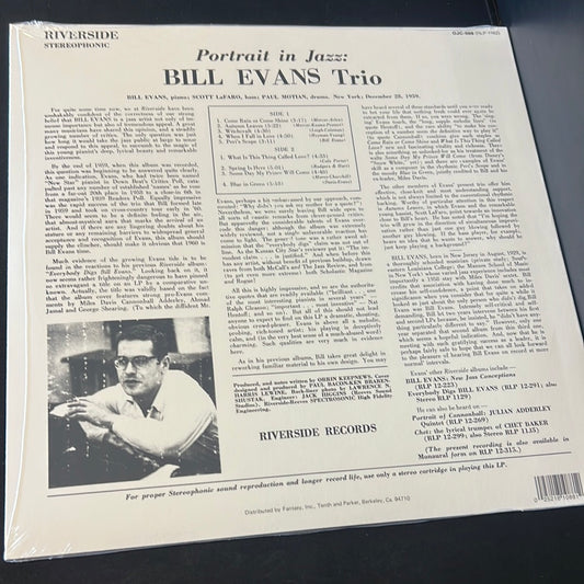 BILL EVANS - Portrait in Jazz