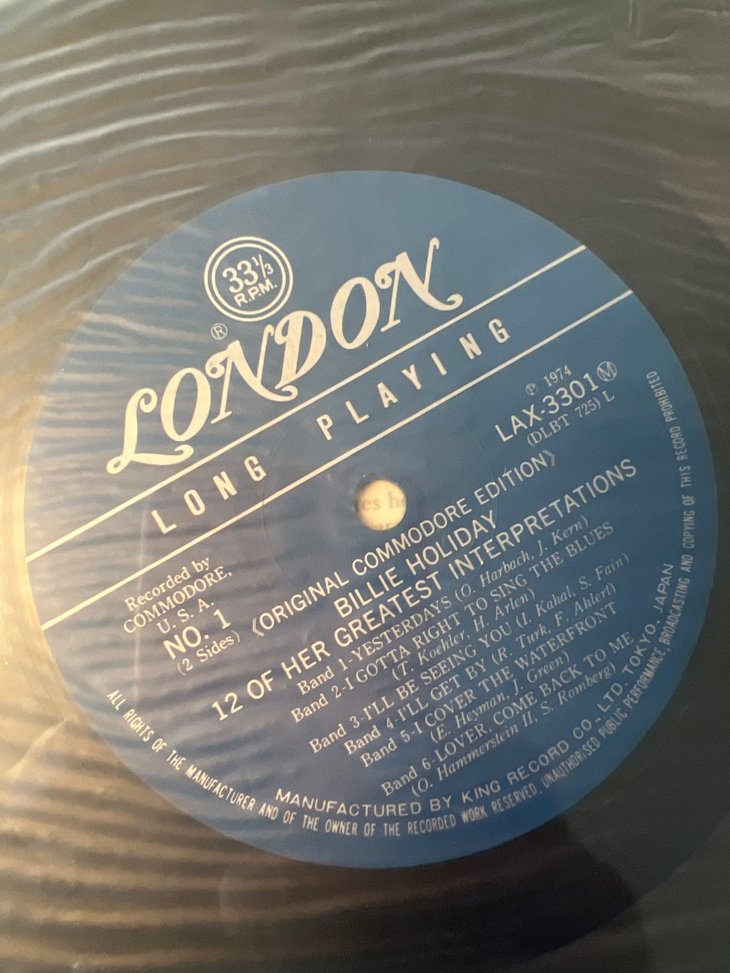 BILLIE HOLIDAY - 12 of her greatest inter