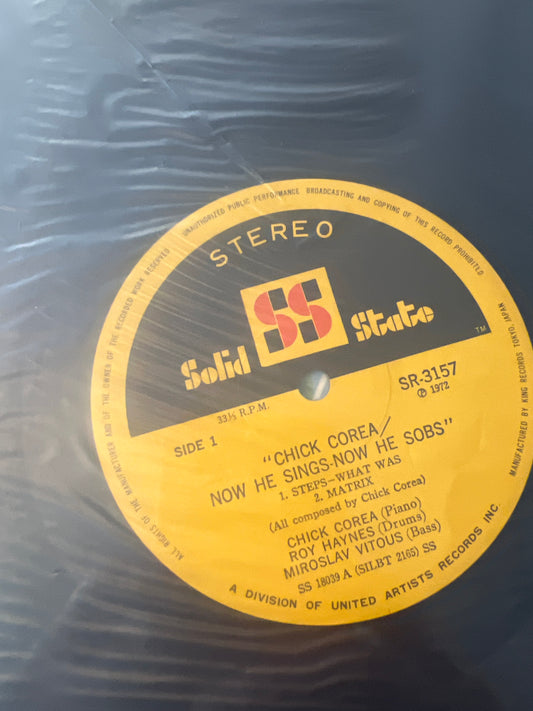 CHICK COREA - now he sings, now he sobs