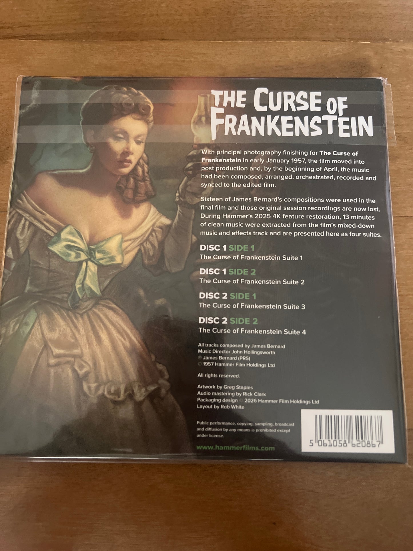 THE CURSE OF FRANKENSTEIN - James Bernard