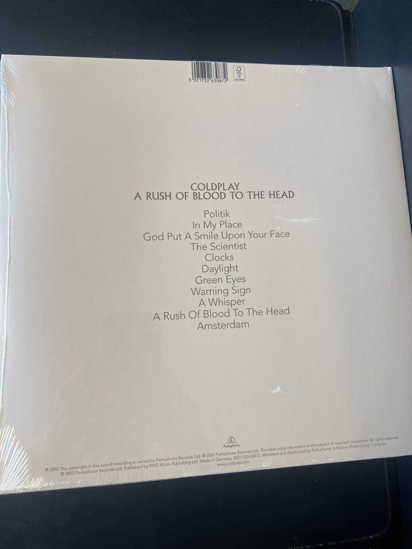 COLDPLAY - a rush of blood to the head